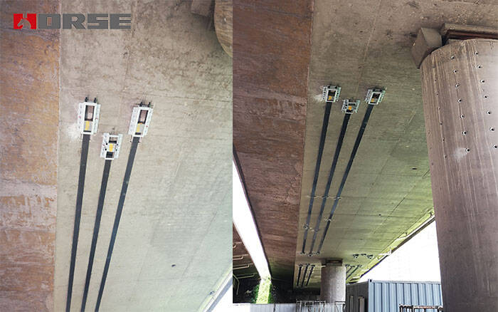 Concrete bridge strengthening by prestressing CFRP plate