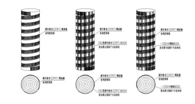 Carbon fiber reinforced wood structure