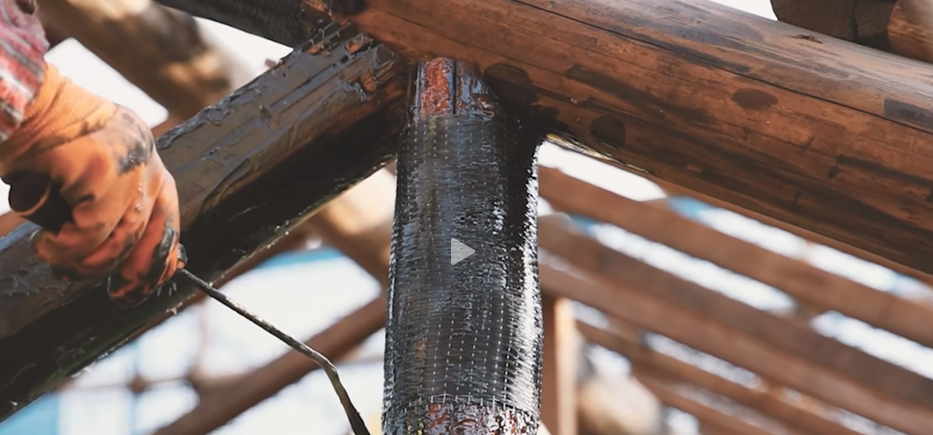 Restoration of Historic Wooden Structures with Carbon Fiber 