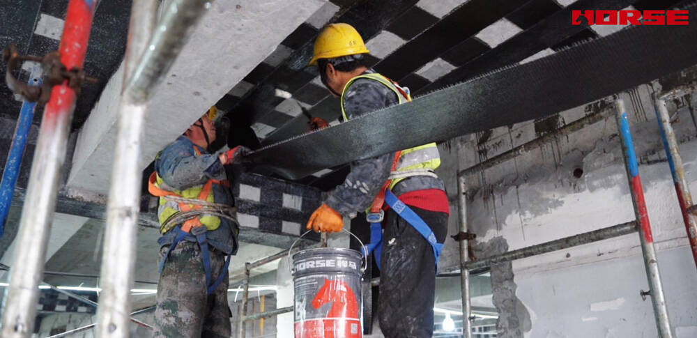 Carbon Fiber for Seismic Upgrade of a Bank Building
