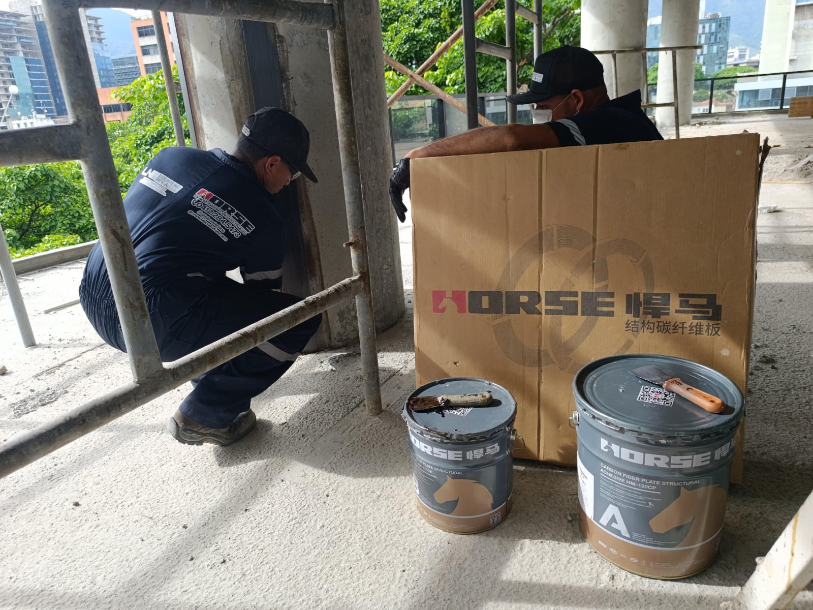 Carbon Fiber Laminate Uses in Column Structural Repair